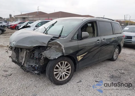 2012 Toyota Sienna Xle V6 8 Passenger из США, поврежденный, VIN 5TDYK3DC5CS222618